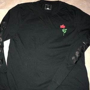 Black converse x chocolate long sleeve